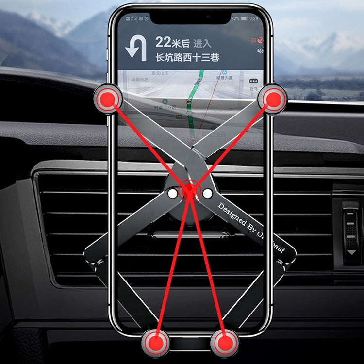 Oatsbasf 02750 Gravity Car Mobile Phone Holder In-car Navigation Buckle Bracket Air Outlet Bracke...