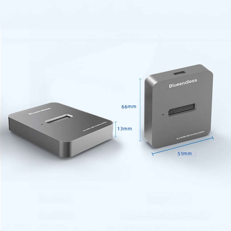 Blueendless M.2 NGFF / NVME Solid State Drive Bottom USB3.1 Notebook External SSD Mobile Hard Dis...
