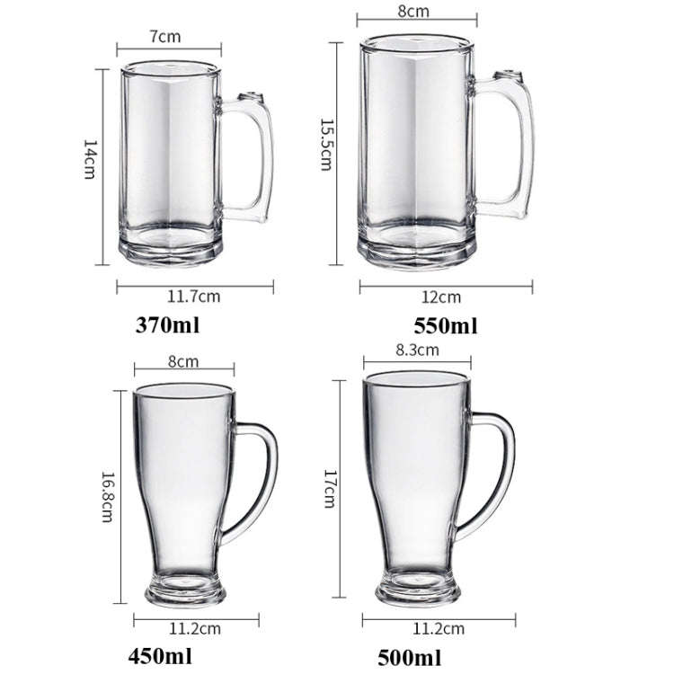 500ml No. 8   Cup  Acrylic Beer Glass KTV Bar Beer Glass