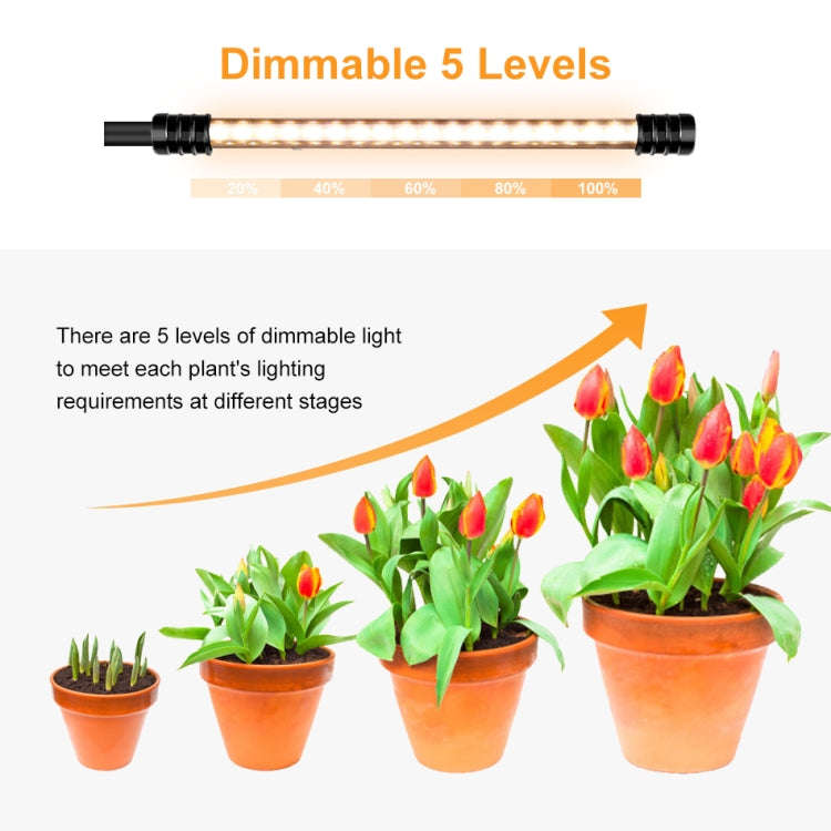 LED Plant Lamp Full Spectroscopy Natural White Remote Control Dimming Plant Growth Lamp, Power: 3...