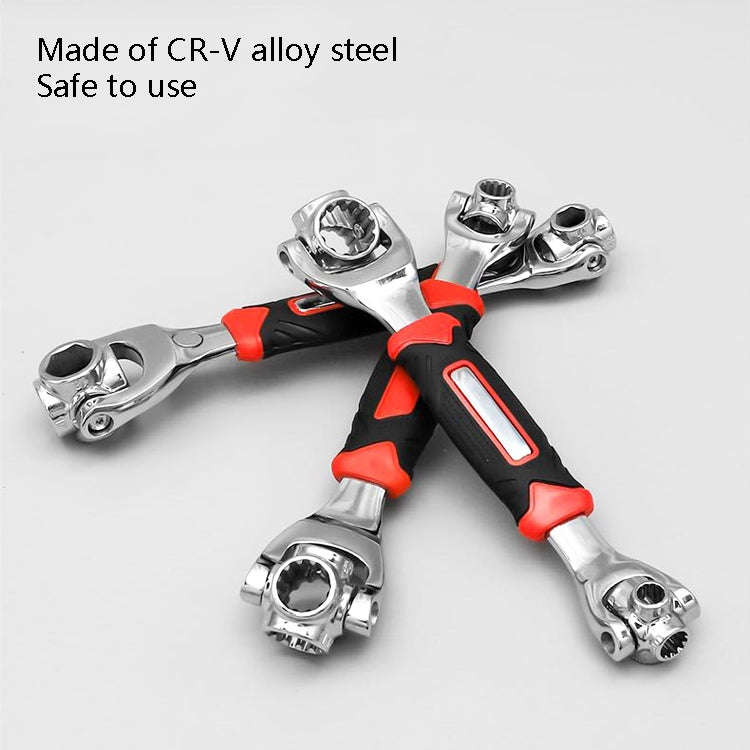 CY-0015 Multi-Function Universal Sleeve Wrench, Specification:  8-21mm 8 In 1