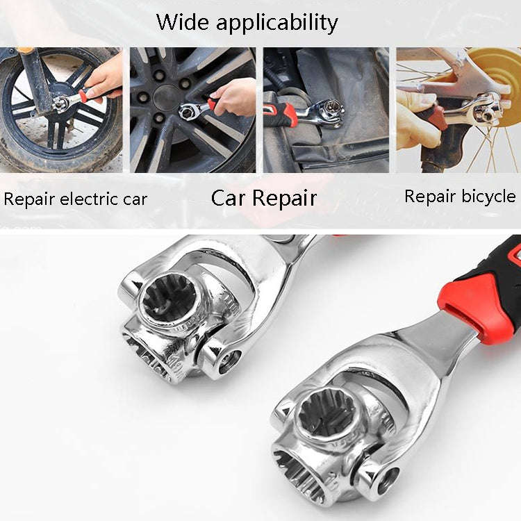 CY-0015 Multi-Function Universal Sleeve Wrench, Specification:  8-21mm 8 In 1