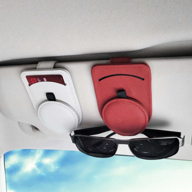 538 Car Glasses Clip Car Sun Visor Card Storage Clip(Brown)