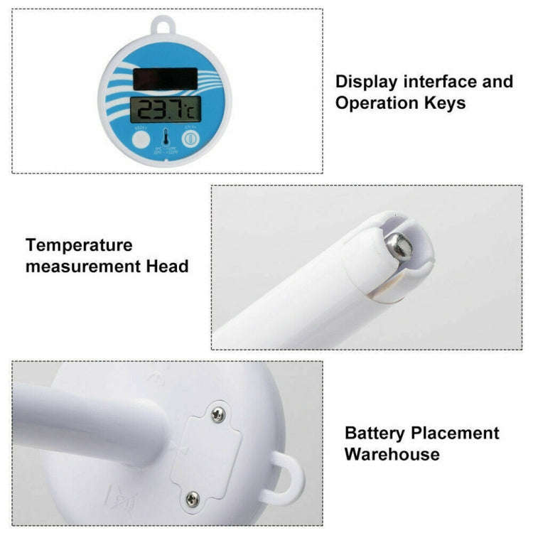BL9057  Solar Swimming Pool Thermometer Swimming Pool Equipment Floating Water Thermometer with D...