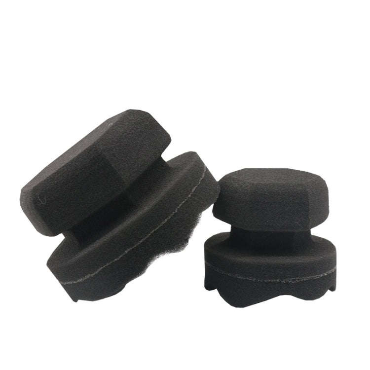 Hand-Grabbing Waves High Density Car Tire Wax Sponge Leather Wax Sponge, Specification: Large