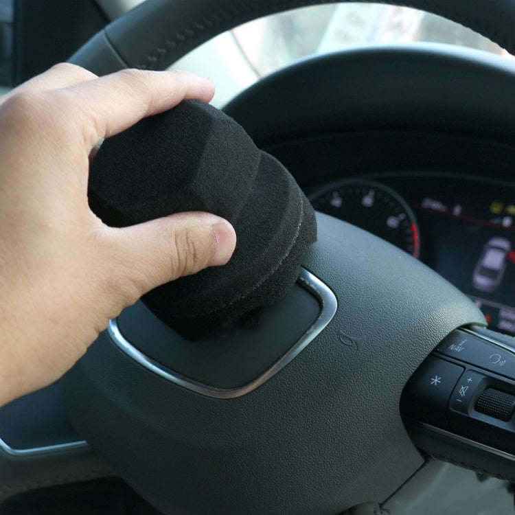 Hand-Grabbing Waves High Density Car Tire Wax Sponge Leather Wax Sponge, Specification: Large
