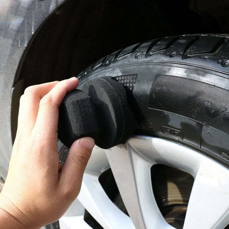 Hand-Grabbing Waves High Density Car Tire Wax Sponge Leather Wax Sponge, Specification: Large