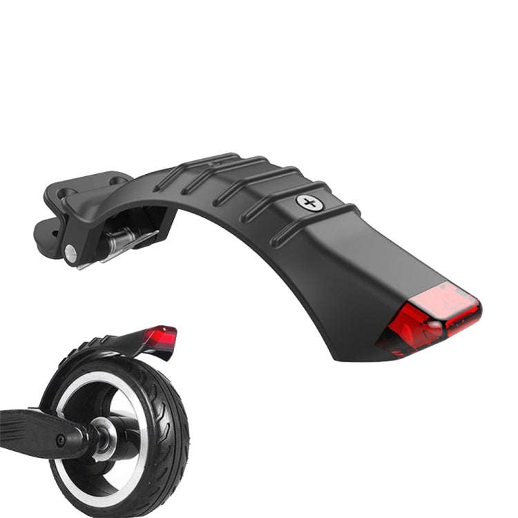 For 5 inch / 5.5 inch / 6.5 inch Electric Scooter Carbon Fiber Aluminum Alloy Rear Fender with LE...