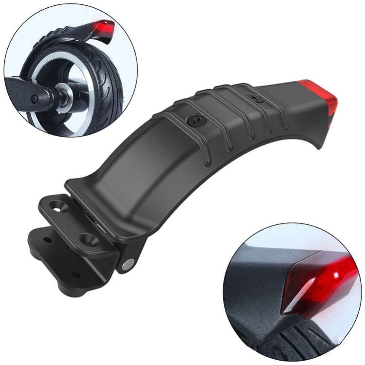 For 5 inch / 5.5 inch / 6.5 inch Electric Scooter Carbon Fiber Aluminum Alloy Rear Fender with LE...