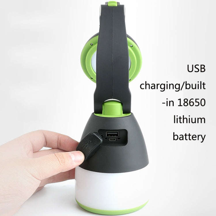 Y11 USB Home Table Lamp Outdoor Adventure Camping Lamp LED Glare Flashlight(Green)