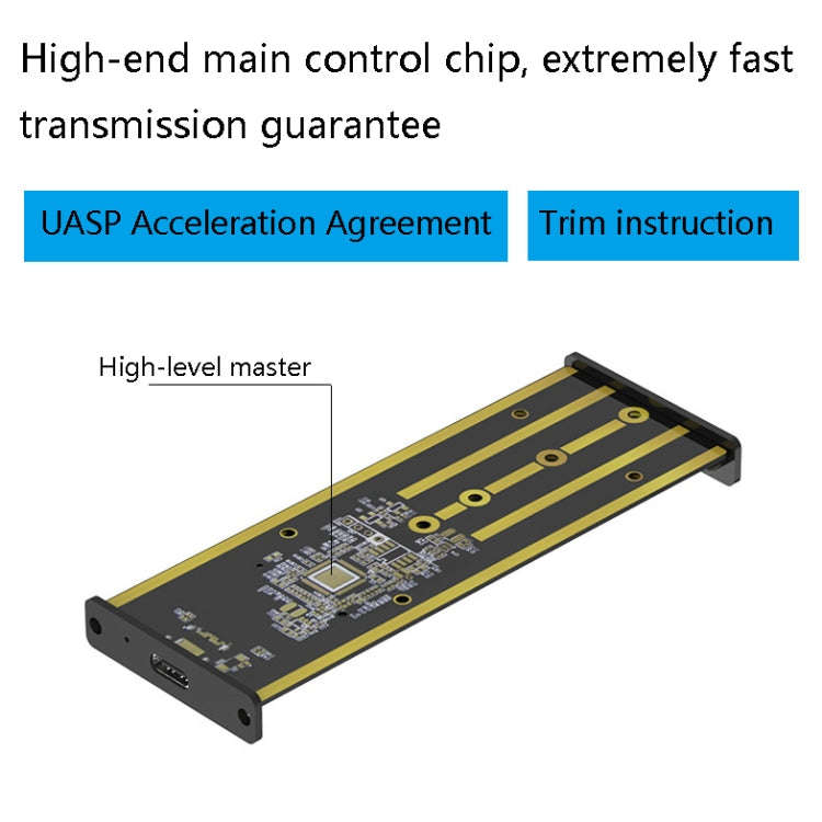 M.2 NVME / NGFF Mobile Hard Disk Box TYPE-C3.1 Notebook External Solid State Drive Box, Style: PC...