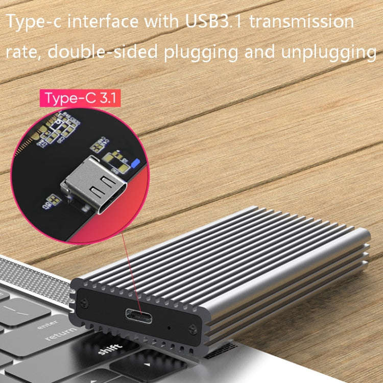 M.2 NVME / NGFF Mobile Hard Disk Box TYPE-C3.1 Notebook External Solid State Drive Box, Style: PC...