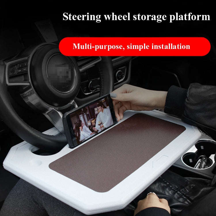 Car Multi-Purpose Steering Wheel Card Table Car Computer Bracket Chair Back Bracket Small Table S...