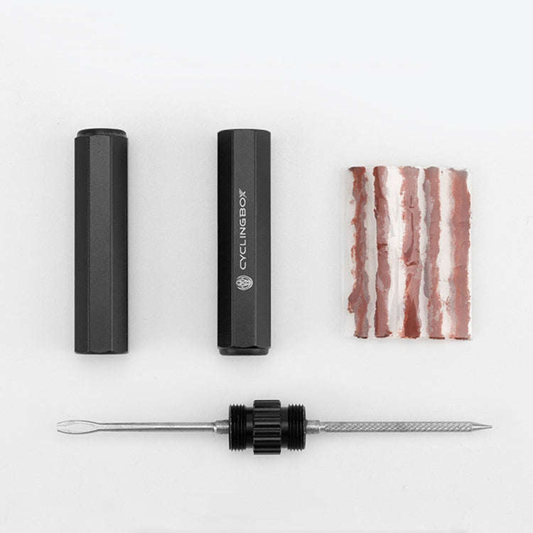 CYCLINGBOX Bicycle Repair Tool Portable Emergency Tire Strip Maintenance Tire Rod(Titanium Color)