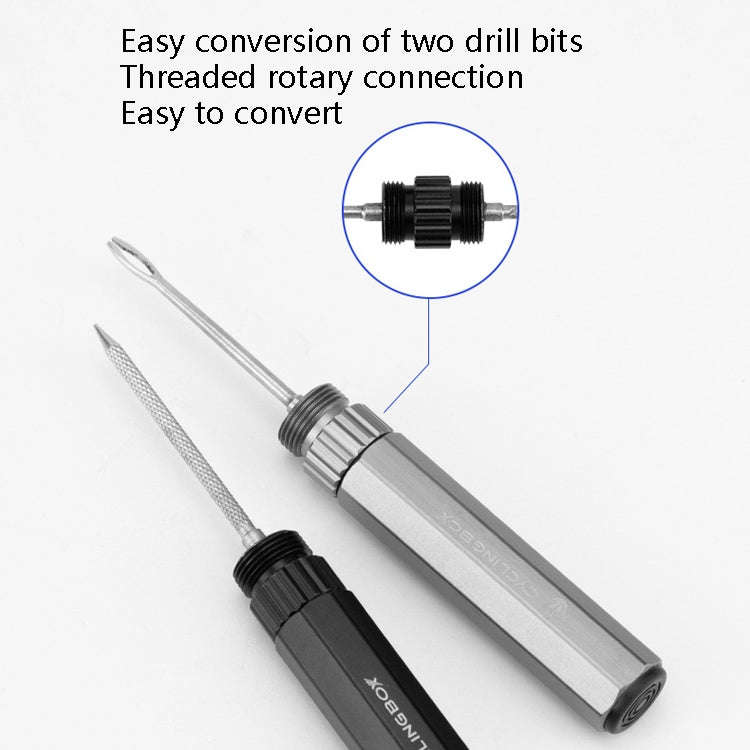 CYCLINGBOX Bicycle Repair Tool Portable Emergency Tire Strip Maintenance Tire Rod(Titanium Color)