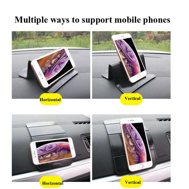 2 PCS R-1337 Multifunctional Folding Bracket Car Center Console Adhesive Bracket Mobile Phone Ant...