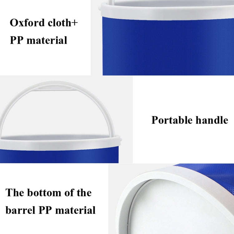 3 PCS 11L Car Folding Telescopic Bucket Portable Car Washing Special Bucket Outdoor Travel Fishin...
