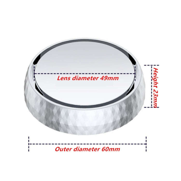 Repeated Disassembly Absorbing Car Back Vision Reversing Small Round Mirrors, Color: Black