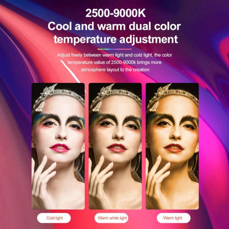 N69 2500-9000K+RGB Camera Fill Light Small Full Color Photography Light Portable Handheld Night L...