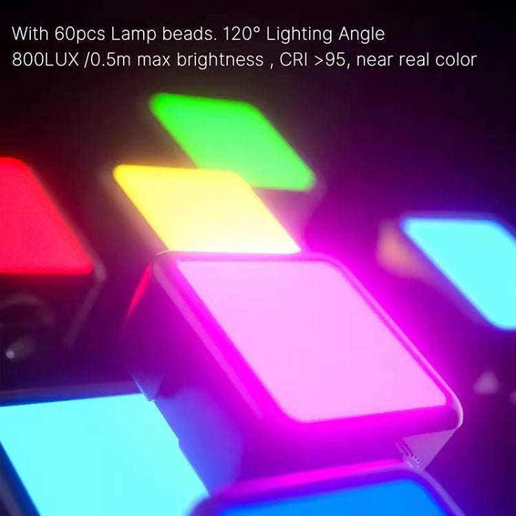 N69 2500-9000K+RGB Camera Fill Light Small Full Color Photography Light Portable Handheld Night L...