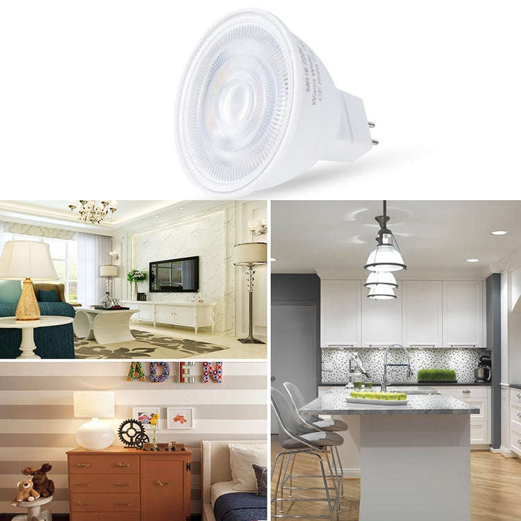 LED Light Cup 2835 Patch Energy-Saving Bulb Plastic Clad Aluminum Light Cup, Power: 5W 6Beads(MR1...