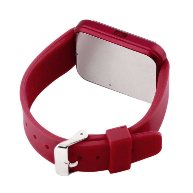 Portable Multifunctional Bluetooth V3.0 + EDR Smart Wrist Watch(Red)