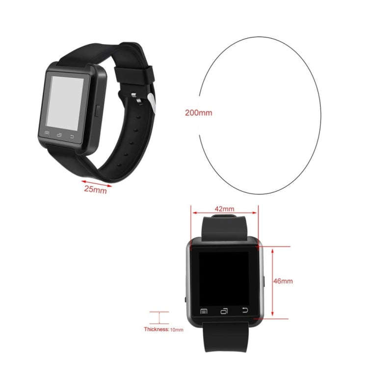 Portable Multifunctional Bluetooth V3.0 + EDR Smart Wrist Watch(Red)