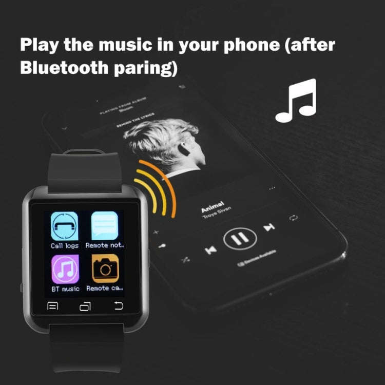 Portable Multifunctional Bluetooth V3.0 + EDR Smart Wrist Watch(Red)