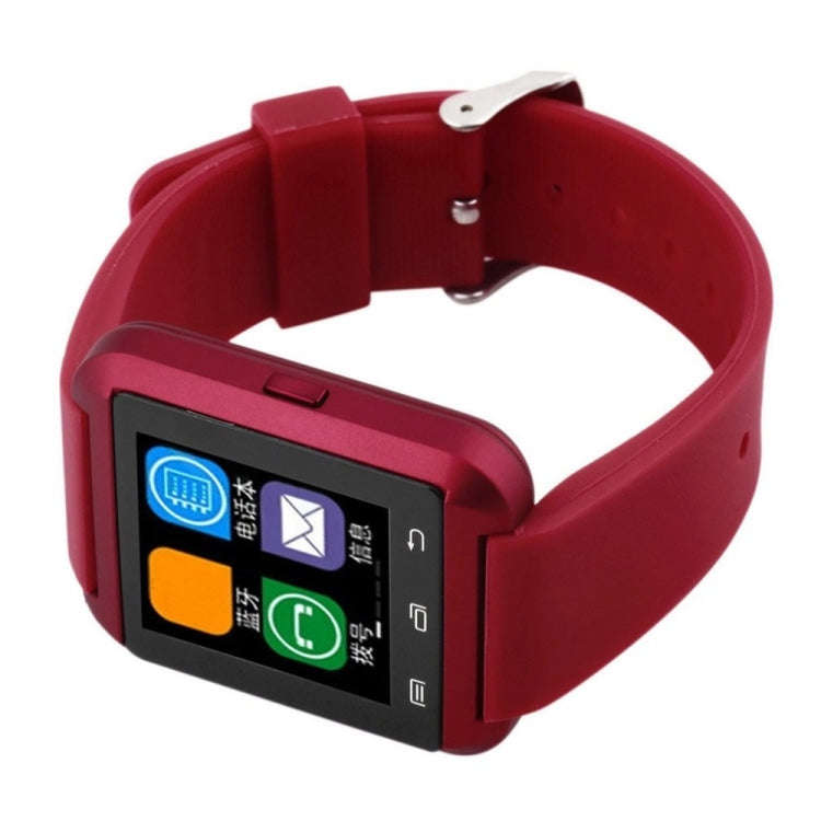 Portable Multifunctional Bluetooth V3.0 + EDR Smart Wrist Watch(Red)