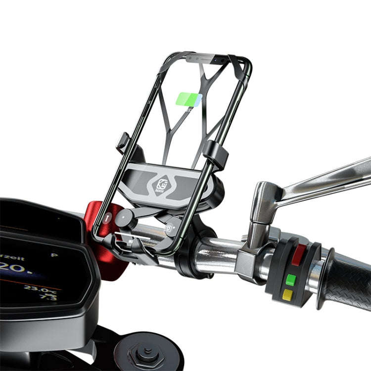M10 2.4A Charging Version Kewig Motorcycle Electric Car Mobile Phone Navigation Waterproof Bracket