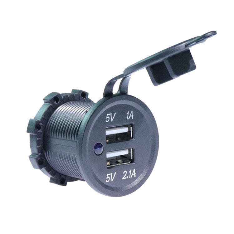 KWG-P1 Car Motorcycle Ship Modified USB Charger 5V 3.1A With Blue LED Lamp Display Waterproof And...