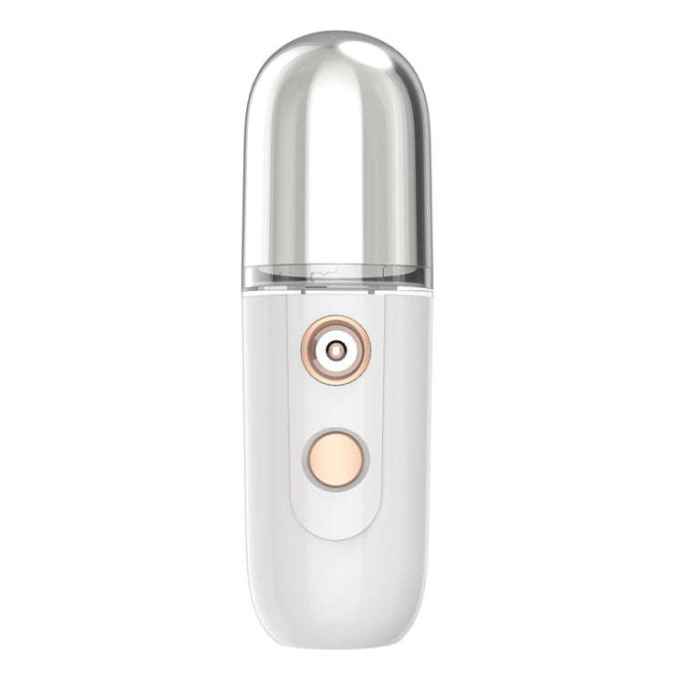Portable Rechargeable Water Replenishing Device Beauty Humidifying Sprayer, Colour: No. 4 White