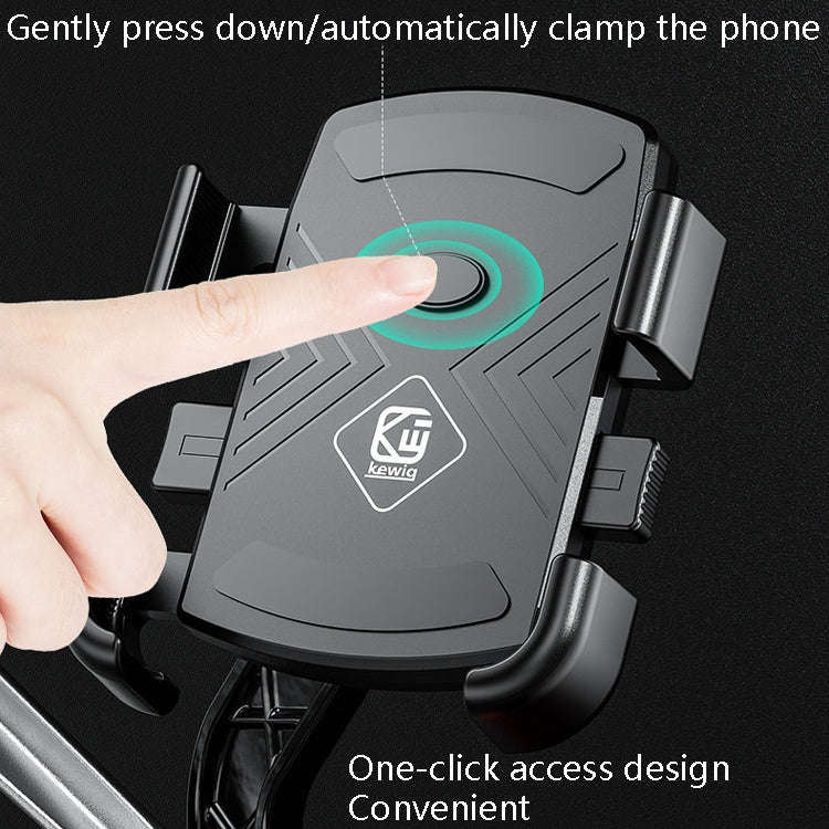 Kewig M16-B Bicycle Motorcycle Outdoor Riding Fixed Mobile Phone Bracket, Style:  Rearview Mirror...