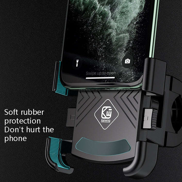 Kewig M16-B Bicycle Motorcycle Outdoor Riding Fixed Mobile Phone Bracket, Style:  Rearview Mirror...