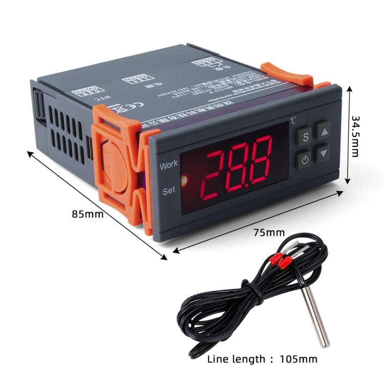 MH-1210W Digital LCD Temperature Controller Thermocouple Thermostat Regulator with Sensor Termome...