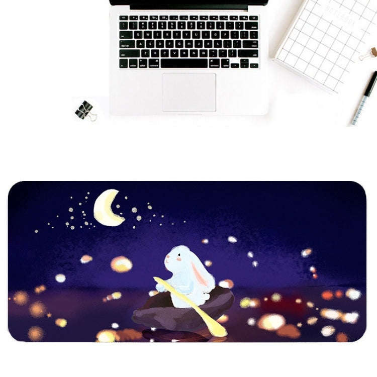 400x900x4mm illustration Cartoon Pattern Waterproof Non-Slip Mouse Pad(Three Cats)