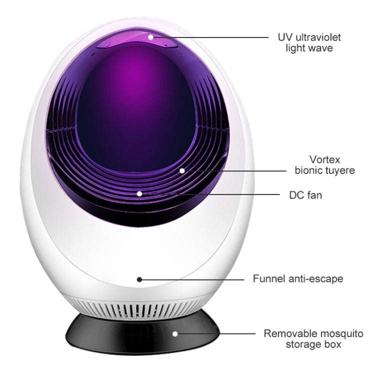 168 LED Photocatalyst Mosquito Killer Lamp Household Mosquito Catching Lamp(White)