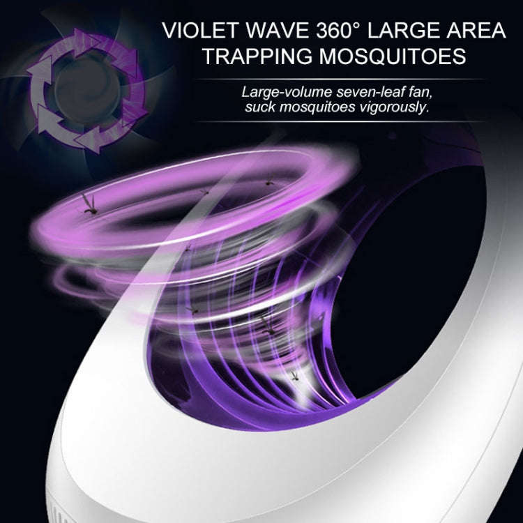 168 LED Photocatalyst Mosquito Killer Lamp Household Mosquito Catching Lamp(White)