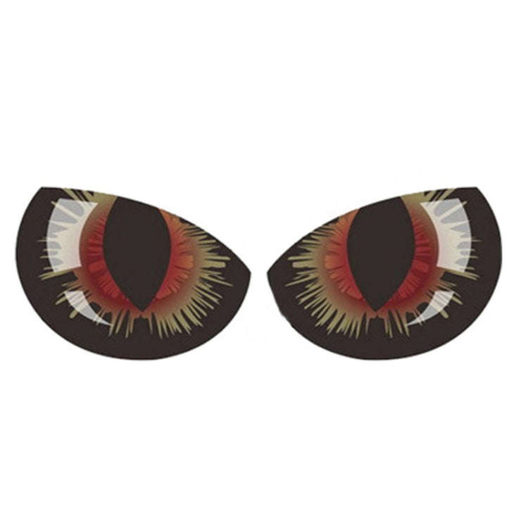 1pc Car Reflective Car Sticker Rearview Mirror Eye Funny Sticker 3D Scratch Blocking Body Sticker...