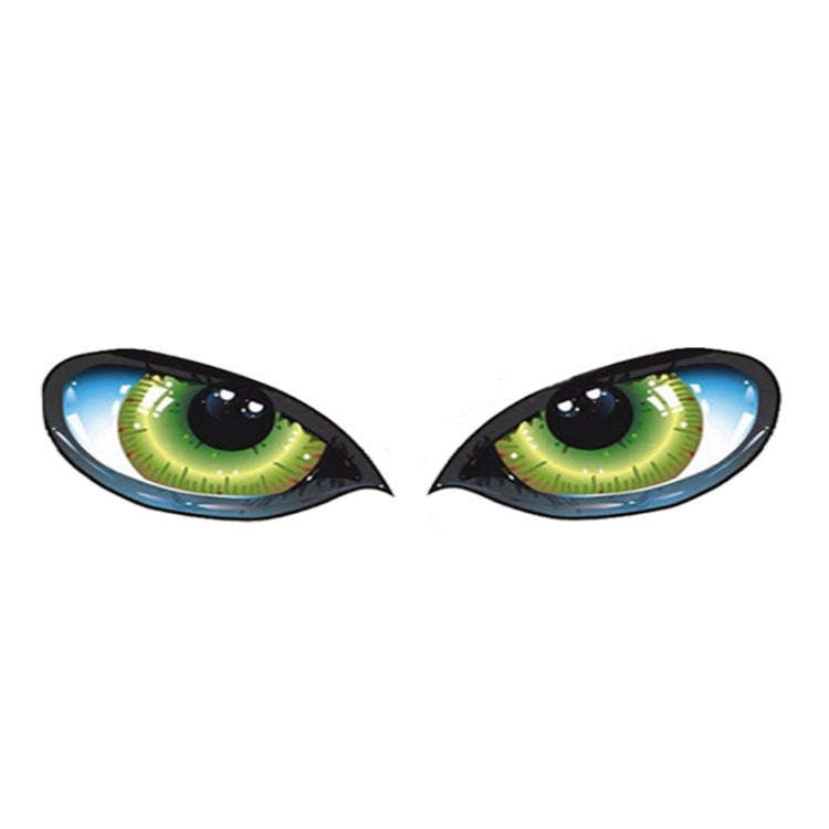 1pc Car Reflective Car Sticker Rearview Mirror Eye Funny Sticker 3D Scratch Blocking Body Sticker...