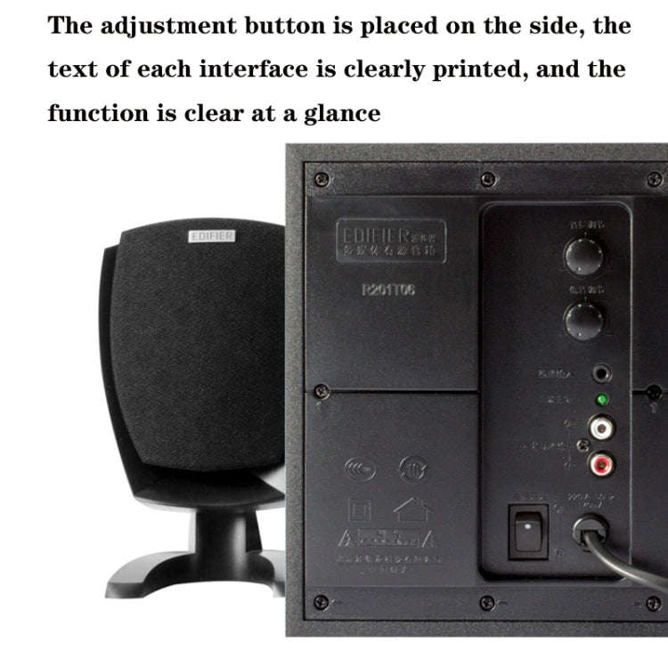 Edifier R201T06 Multimedia Computer Speakers, US Plug(Black)