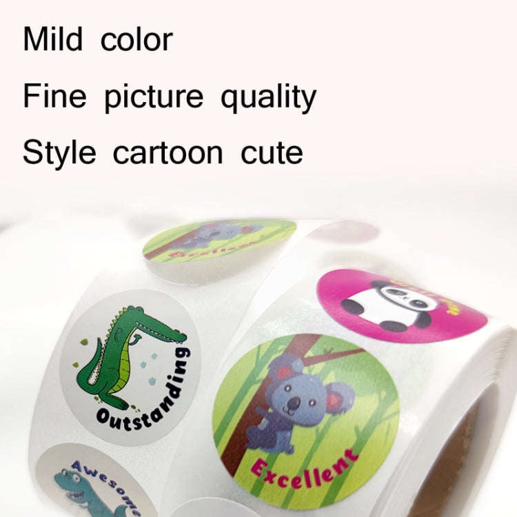 2 PCS Kindergarten Children Cartoon Animal Stickers Gift Packaging Bag Sealing Stickers, Size: 25...