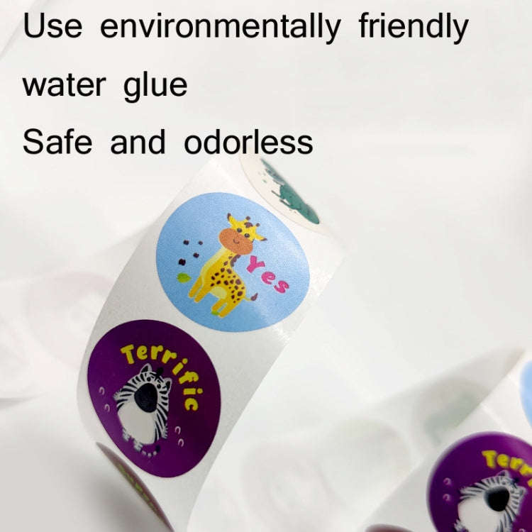 2 PCS Kindergarten Children Cartoon Animal Stickers Gift Packaging Bag Sealing Stickers, Size: 25...