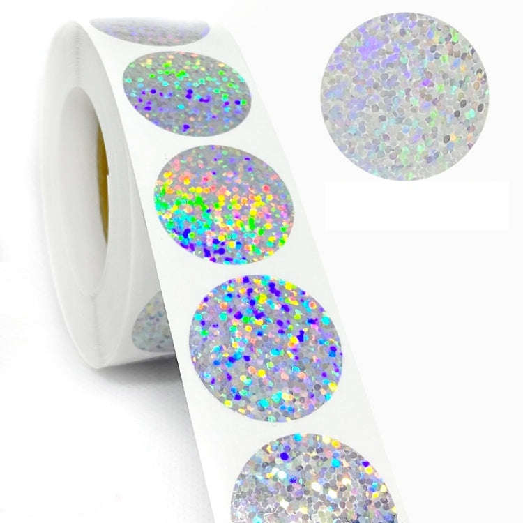 Laser Waterproof Sealing Stickers Birthday Wedding Party Decoration Stickers, Size: 25mm 500 / Ro...