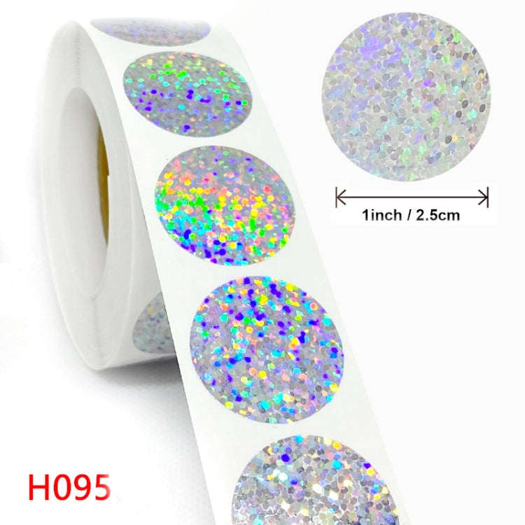 Laser Waterproof Sealing Stickers Birthday Wedding Party Decoration Stickers, Size: 25mm 500 / Ro...