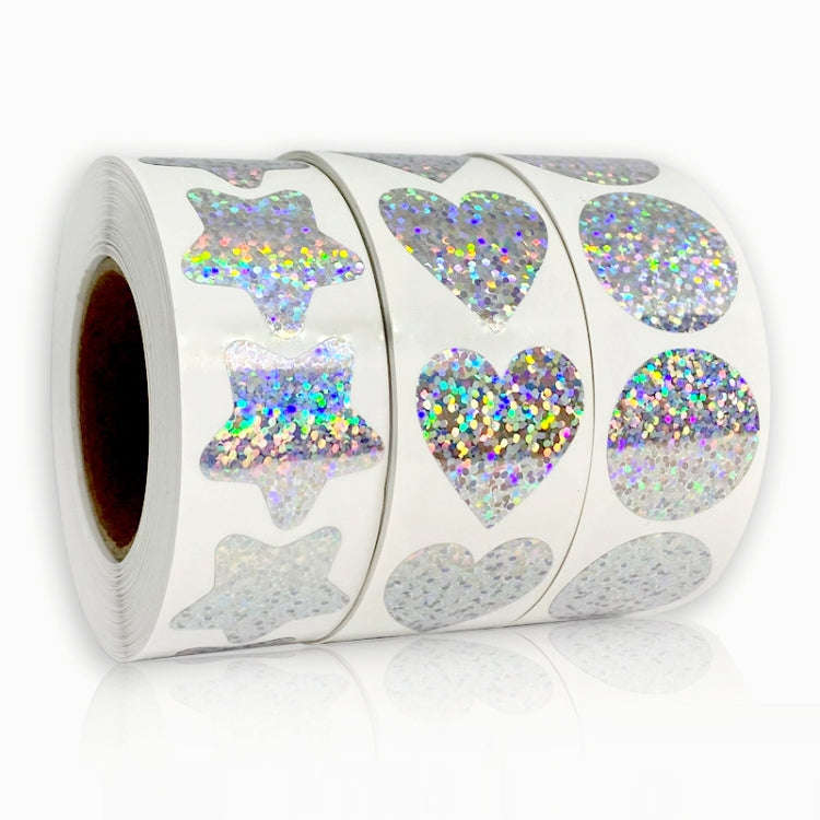 Laser Waterproof Sealing Stickers Birthday Wedding Party Decoration Stickers, Size: 25mm 500 / Ro...