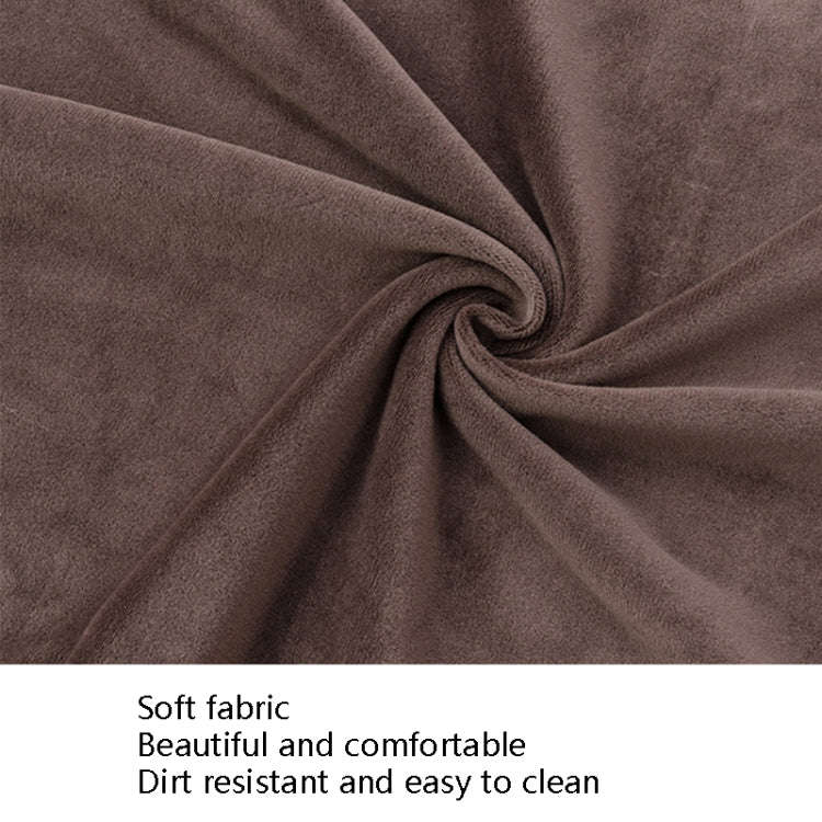 Simple Soft High Elastic Thickening Velvet Semi-Interior Chair Cover Hotel Chair Cover(Orange)