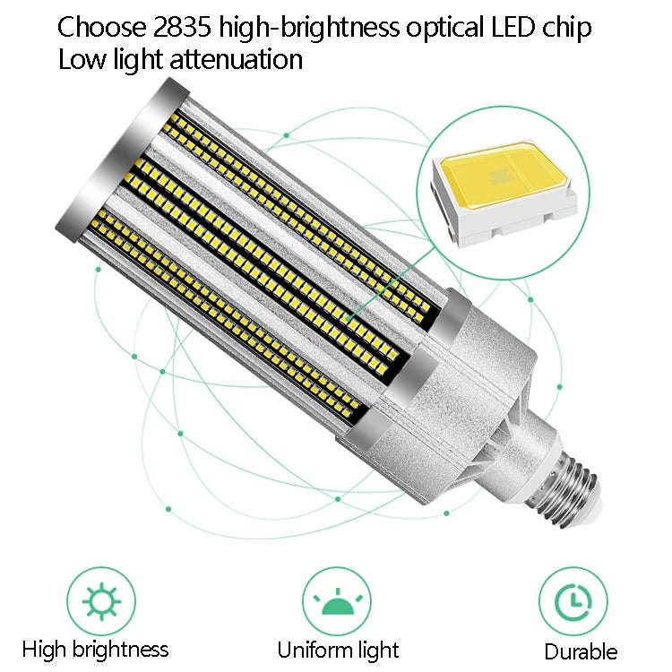 E27 2835 LED Corn Lamp High Power Industrial Energy-Saving Light Bulb, Power: 25W 6000K (Cold White)