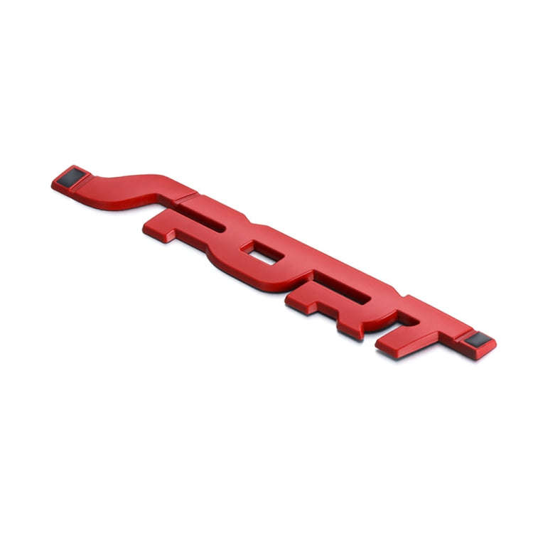 6 PCS  Metal 3D Stereo Car Sticker Modified Sport Tail Sticker Body Sticker(Red)