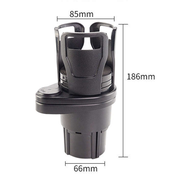 Multi-Function Car Cup Rack Modified Cup Mat Beverage Rack, Colour: Matt Black